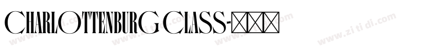 Charlottenburg Class字体转换